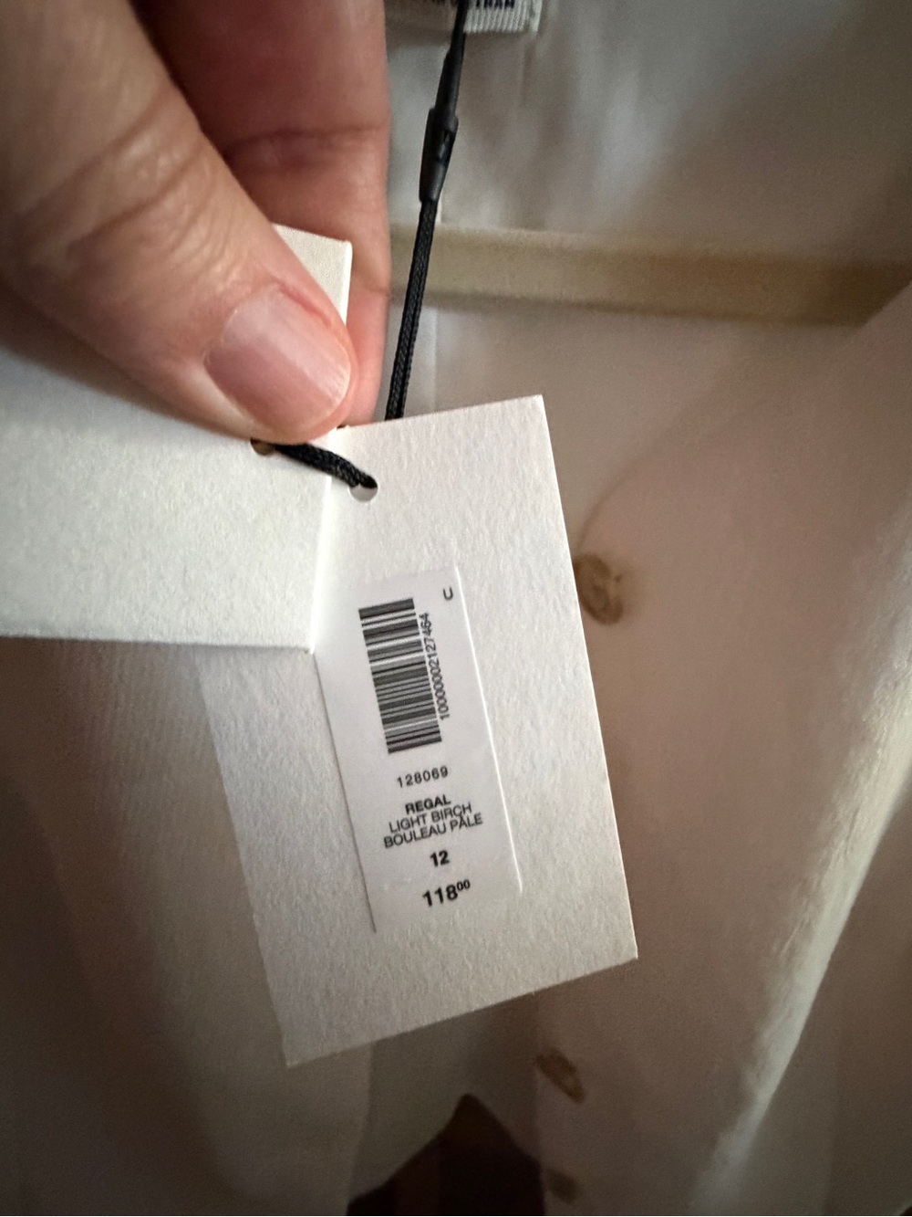 Aritzia Wilfred Regal Vest Size 12 NWT Tailored Waistcoat Ivory/Cream - Picture 4 of 5